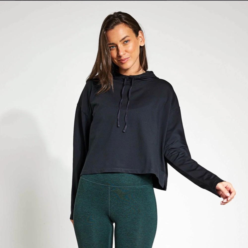 Girlfriend Collective ReSet Black Hoodie
